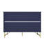 Commode décorative 3 tiroirs (bleu)