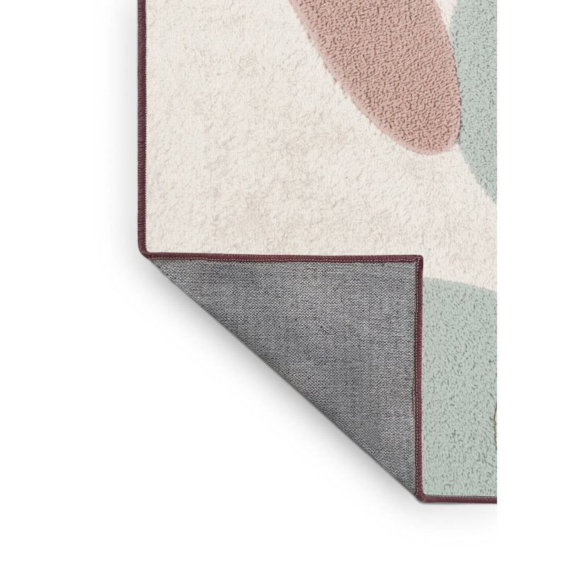 Tapis beige moderne et contemporain lavable à la machine Delancey, 6 x 9