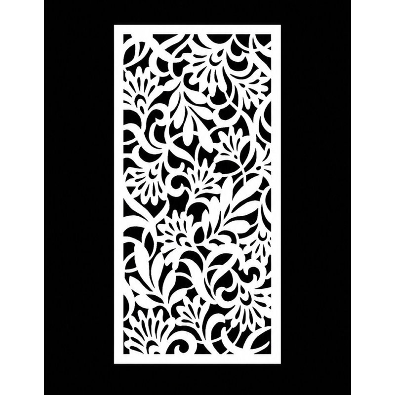 VIMA (Avines) Decorative Wall Panel - 48"L x 24"W, White Colour PVC Board Panel with Private Screen Fence Design for Home Renovation & Wall Décor