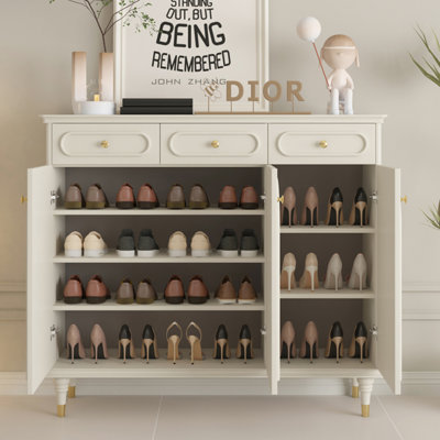 American style romantic storage shoe cabinet