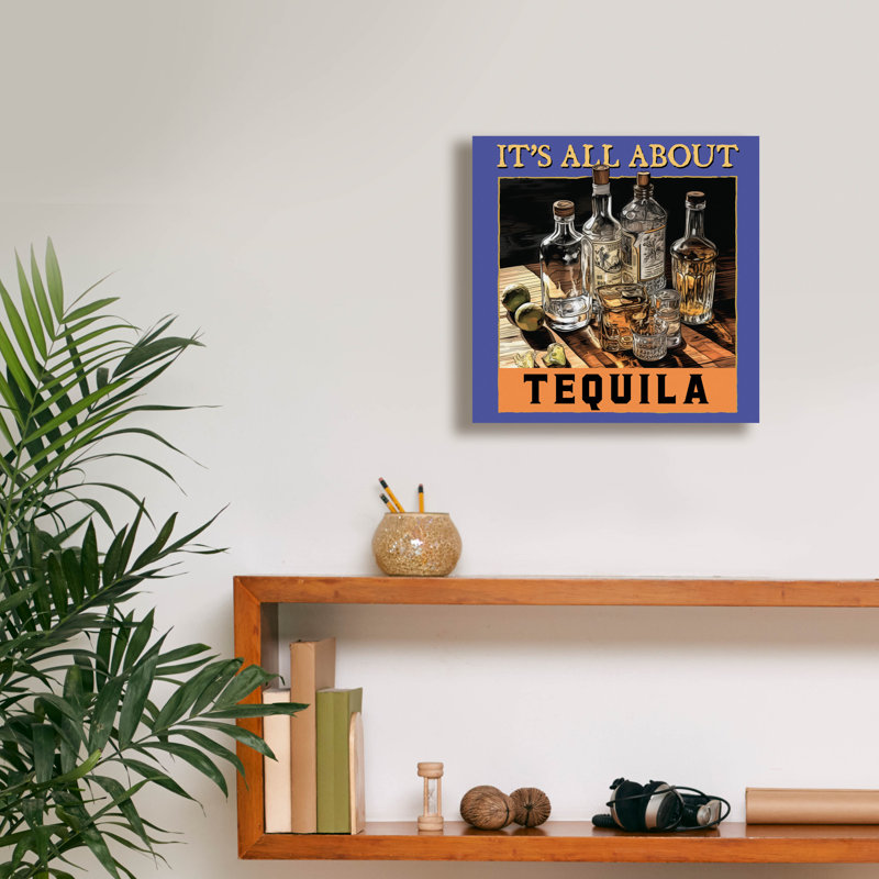  «Téquila» par Jim Baldwin, art mural sur toile, 12 po x 12 po, H 12 po x l 12 po