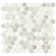 Bianco Dolomite Tibi 11.73 In. X 11.73 In. Polished Marble Mesh-mounted Mosaic Tile