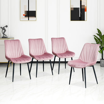 18.5'' H Tufted Velvet Upholstered Side Chair