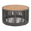 Table basse d'extérieur en corde de rotin et bois d'acacia - Mobilier de balcon de patio pour le jardin, la cour et le balcon-2120343711