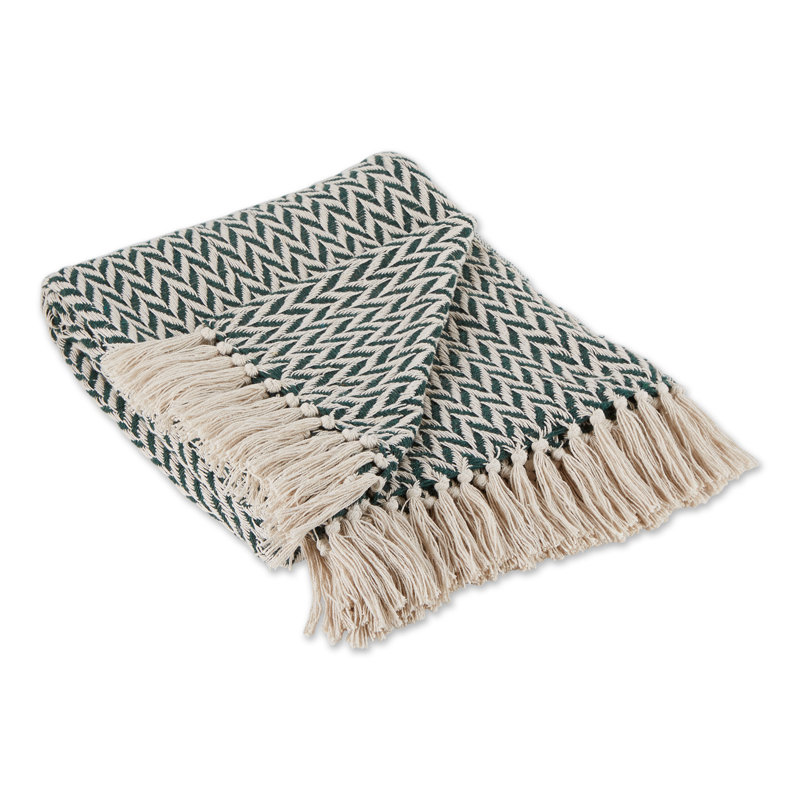 Jeté 100% coton , Vert