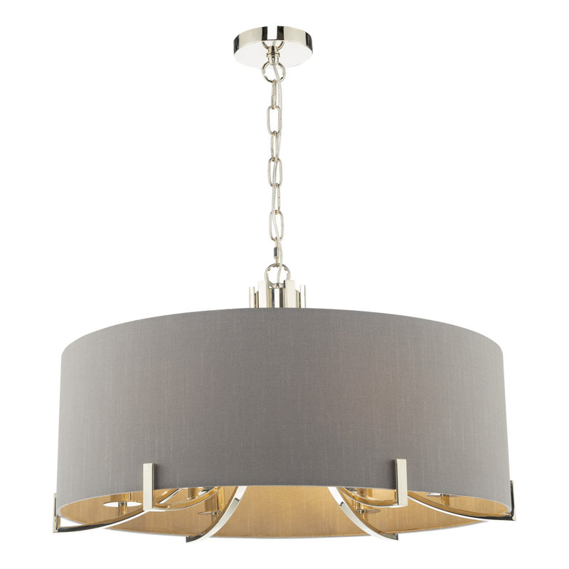 Nicolos 6 - Light Polished Nickel Pendant