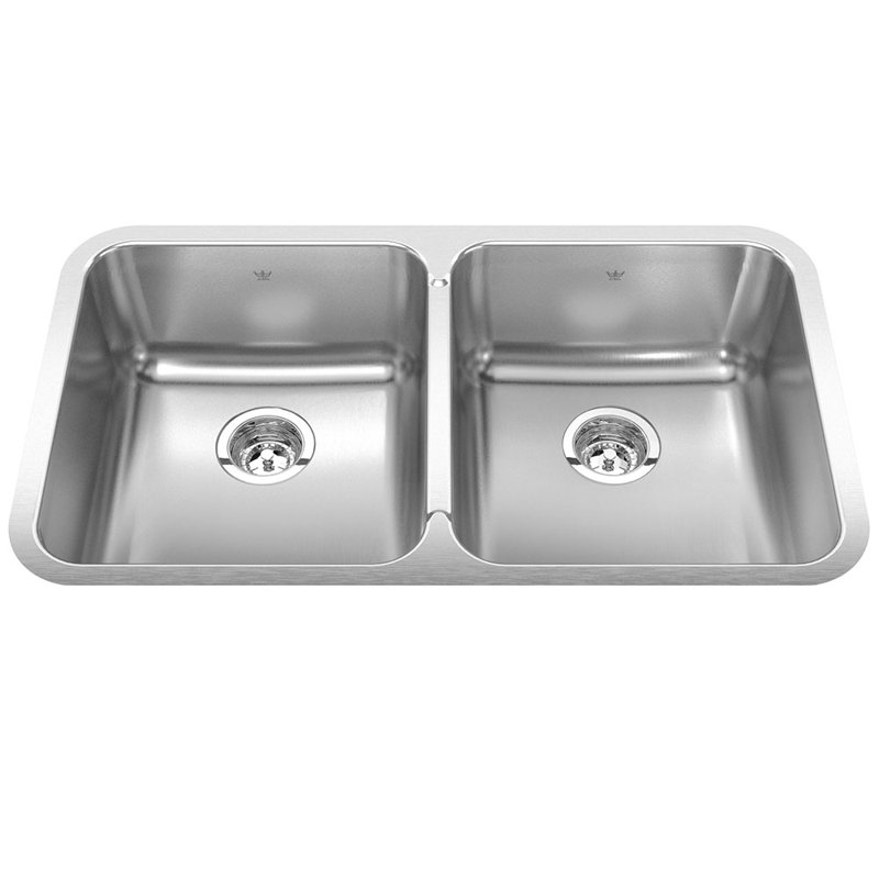 30.88'' L Double Bowl Stainless Steel Kitchen Sink