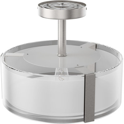 Plafonnier moderne semi-encastré (ampoule non incluse)