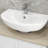 Kleankin Pedestal Sink Storage Cabinet with U-Shape And Adjustable Internal Shelf, White