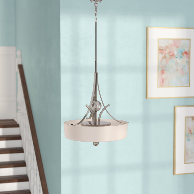 Lustre tambour unique à 3 lumières Dillingham