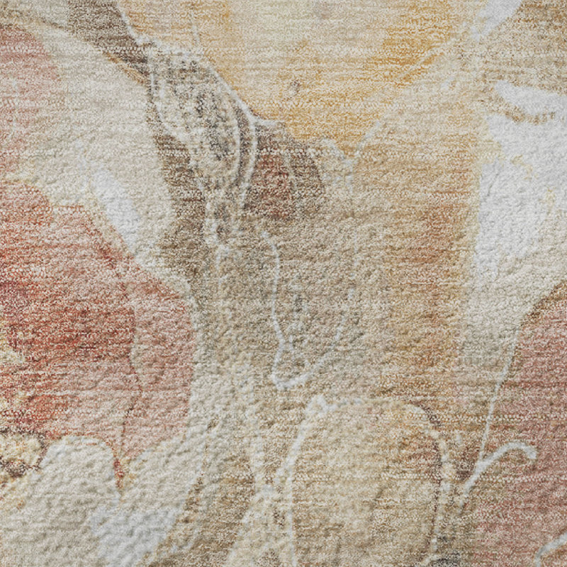 Tapis floral de qualité supérieure lavable à la machine Chelston AMF1859, Tapis de couloir 2 pi 3 po x 7 pi 6 po