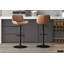 Bueche Swivel Upholstered Faux Leather Adjustable Height Bar Stool with Steel Frame-900145414
