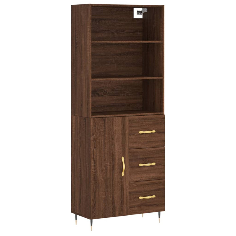 Ottokar 69.5cm Sideboard, Brown Oak