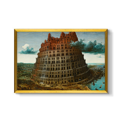 La tour de Babel, v. 1568 - Peter Bruegel l'Ancien - Toile encadrée sur mesure