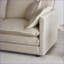 Canapé modulaire 2 places en L avec repose-pieds pour petits espaces | Chenille beige-1650201531