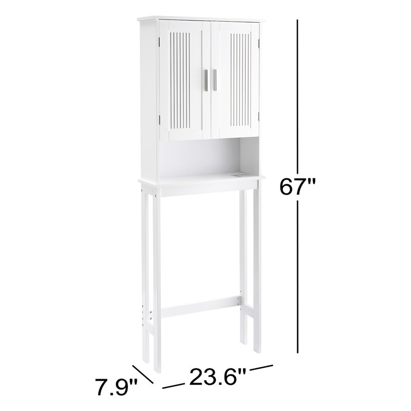 Armoire de rangement autoportante pour salle de bain Manimegla