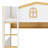 Multi-Function Bunk Bed House Guardrails, Storage Shelves & Trundle-1429086140