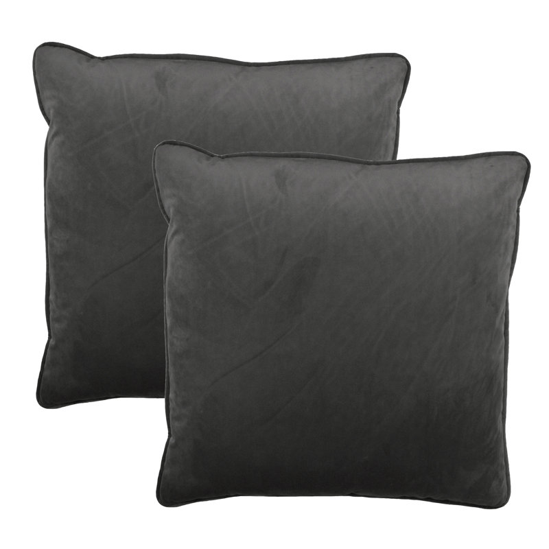  Throw Pillow, Dark Gray