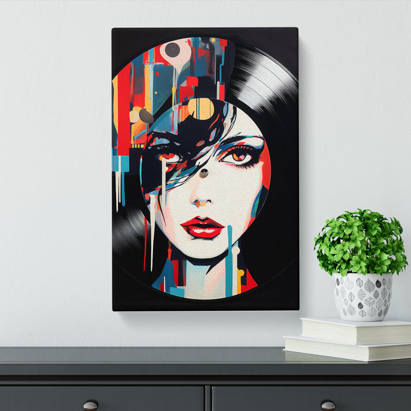 Vinyl Record Dadaism - Print, 60cm H x 40cm W x 3cm D