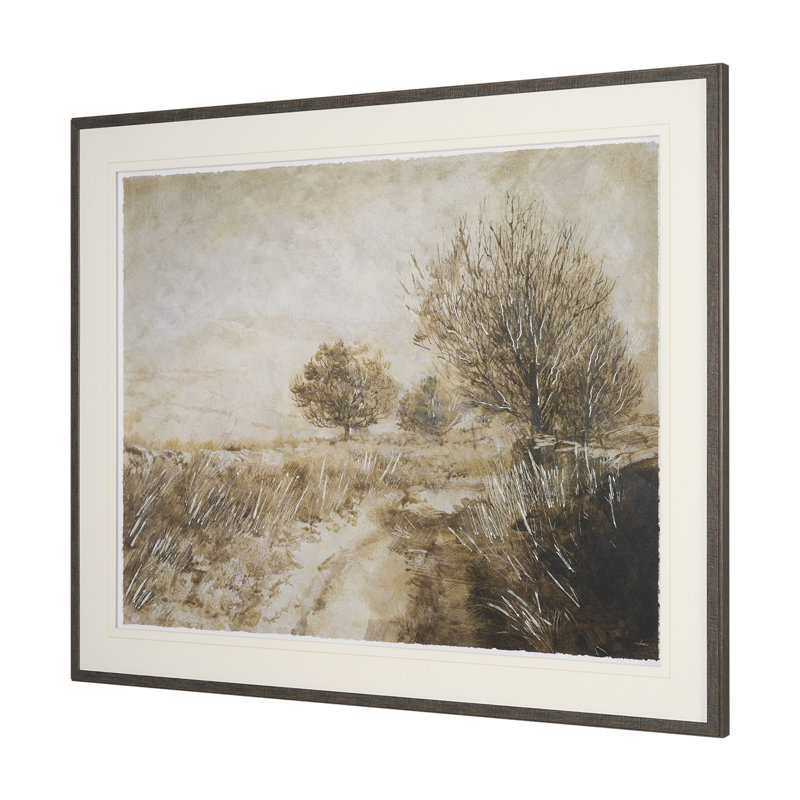 Harilaos Vista II By Studio Textured Framed Artwork Matted Under Glass, 41.5" H x 51.5" W, Cream, Timeless Vista II