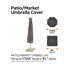 Housse pour parasol Jaylon, 11 pieds