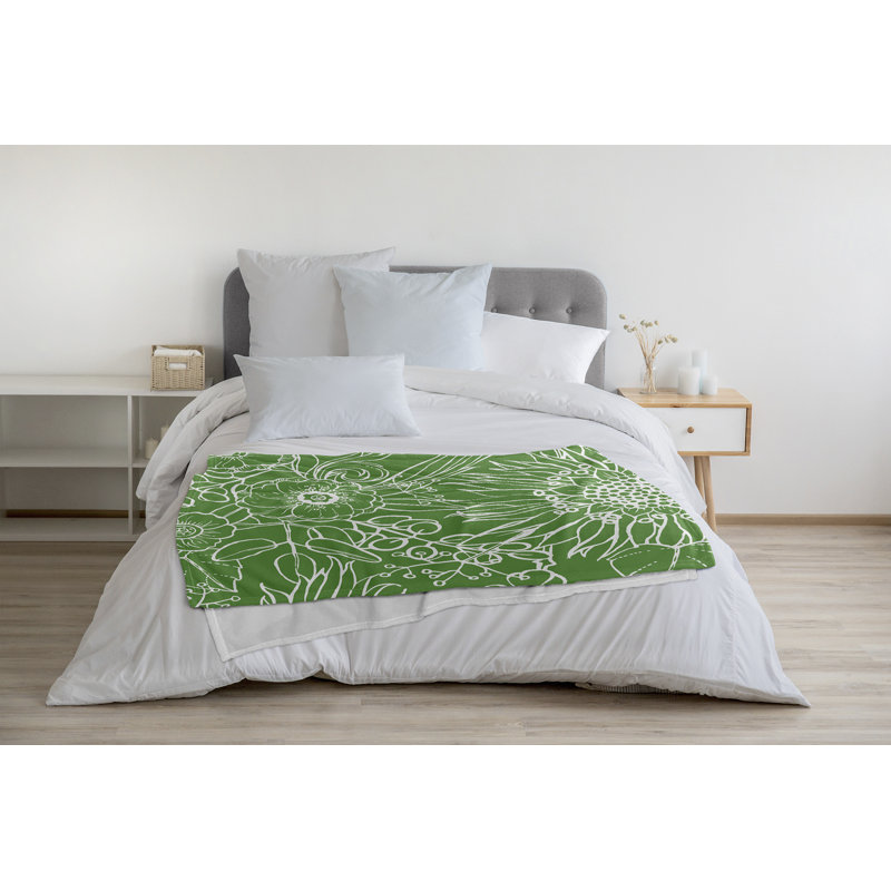 Jeté polaire cubain Flare, L 50 po x L 60 po, 1.85, Vert