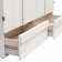 Urthe Queen Trifold Cabinet Murphy Bed with Memory Foam Mattress and Storage Drawers