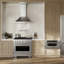 ZLINE Autograph 36 po. Cuisinière à double carburant Paramount avec plaque de cuisson DuoPro et porte blanche avec accents bronze-464316421-464316442-464316539