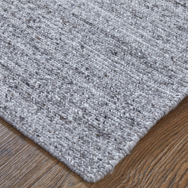 Kennell Modern Solid Area Rug by Thom Filicia, Rectangle 3'6" x 5'6", Charcoal