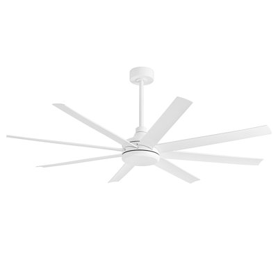 Ilette 8-Blade Metal Windmill Ceiling Fan with Remote Control