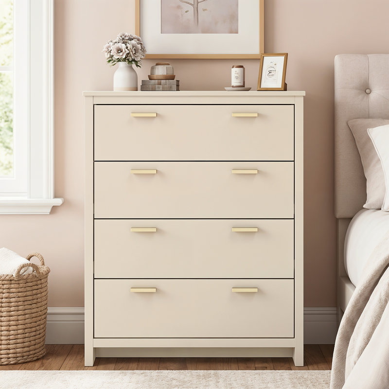Bonnie 4 Drawer Chest of Drawers, Natural