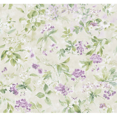 Papier peint à motif floral caramélisé et marron Juliane Seabrook Designs