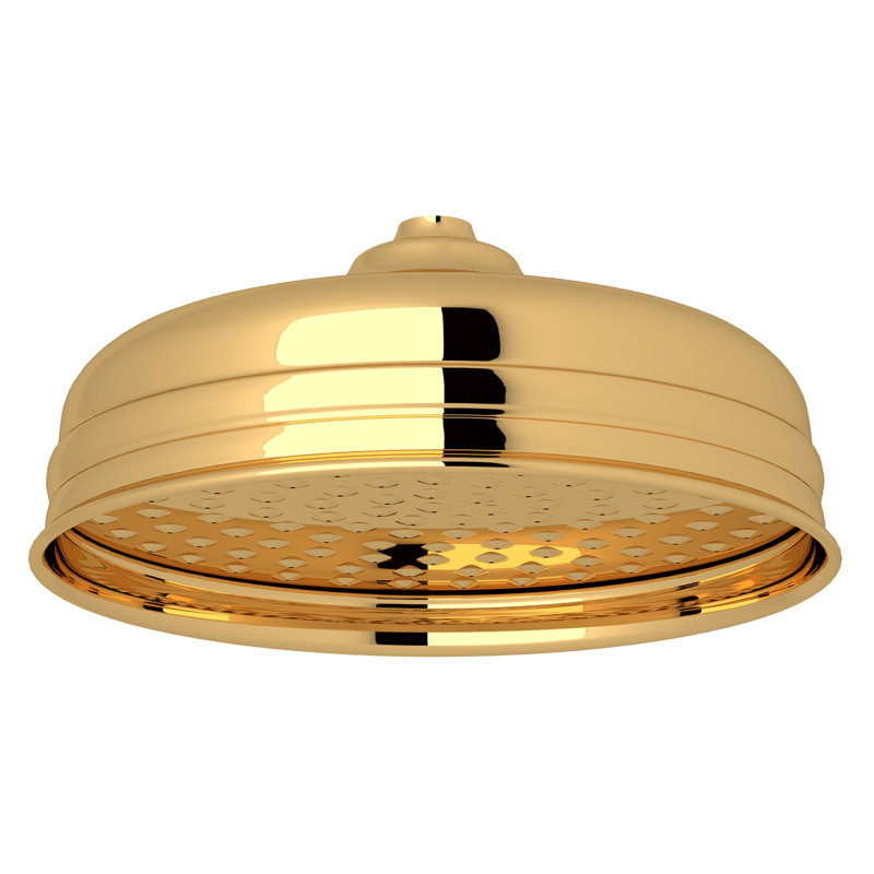 8" Rain Shower Head, English Gold