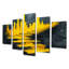 «Cityscape Geometric Pulse - Geometric Art - Industrial Wall Art Decor Decor Diamond»