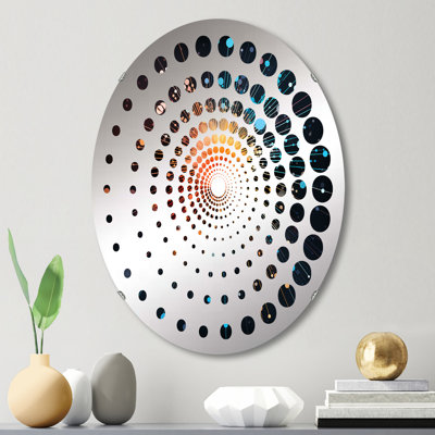 Miroir décoratif coloré à motif de feux d'artifice III - MIR111892-Ovale