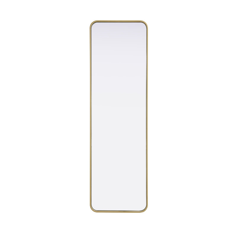 Erath Contour Metal Mirror, Brass, 60" x 18"