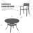 Eidanas Round 4 - Person 41.7'' L Outdoor Dining Set with 4 Stackable Chairs-1388142255