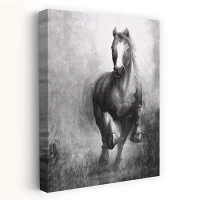 Art au cheval contemporain au galop