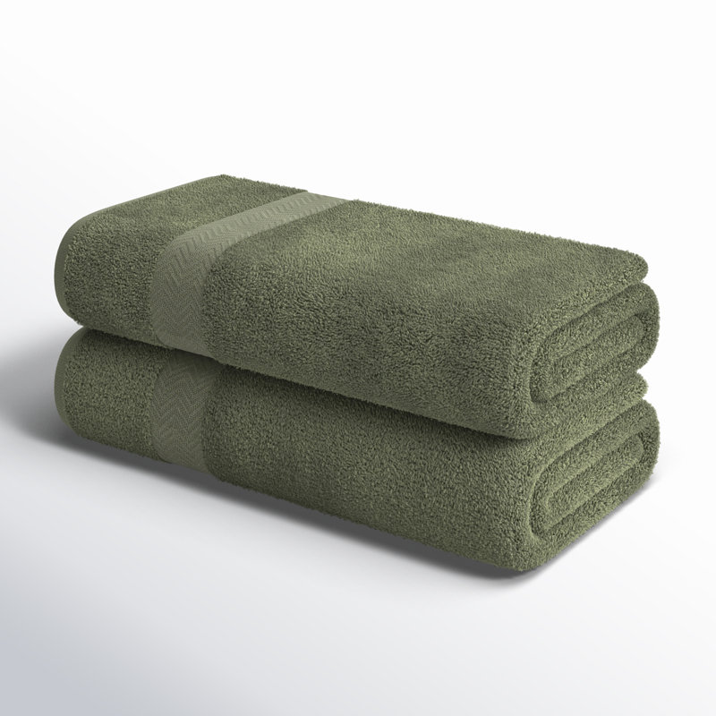 Drap de bain 100% coton à séchage rapide Franklin, Vert forêt