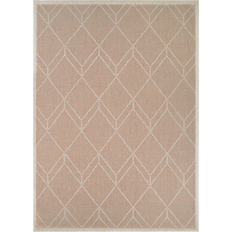 Liguria Noli Umber Indoor/Outdoor Area Rug, 7'10" x 9'10", Umber