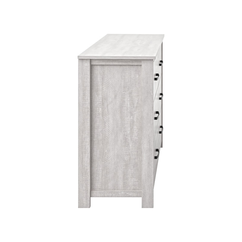Commode 6 tiroirs Allysyn, Chêne gris cendré