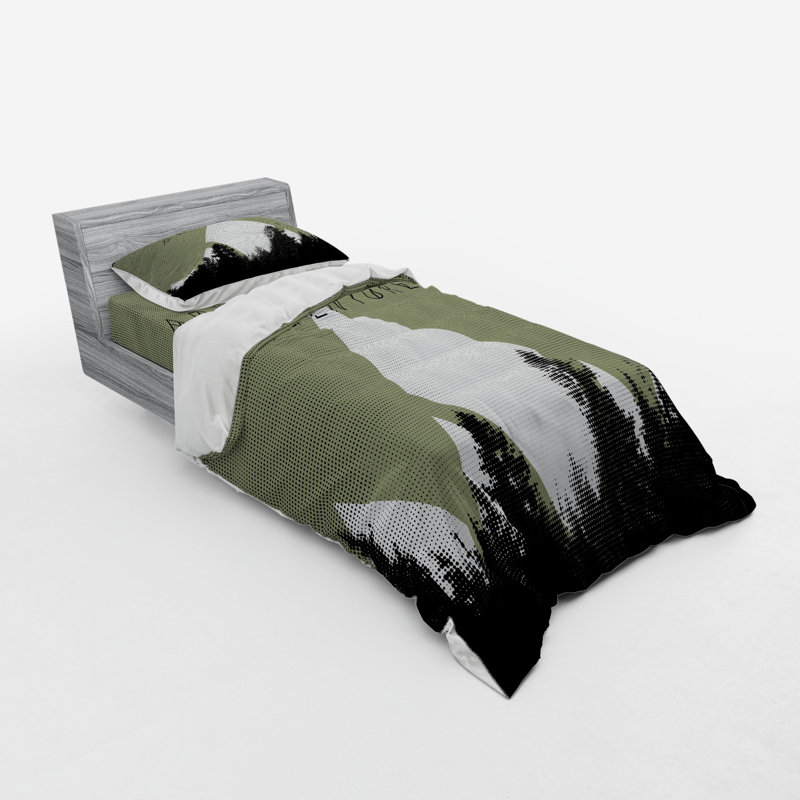 Rustic Polyester Paisley Duvet Cover, Twin XL Duvet Cover + 2 Additional Pieces