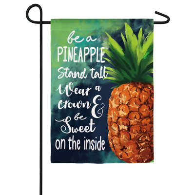 Soyez une suède à 2 côtés de 18 po x 12,5 po. drapeau de jardin