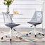 Chaise et bureau de bureau moderne Smoke, chaise rotative réglable à 360 °-249528974-249528975