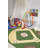 Furnish My Place Niemann 710 Baseball Play Area Rug for Kids Playroom | Bathroom & Kindergarten Classroom | Baseball Ground Rectangle | Anti Skid Rubber Backing | Green-234538385