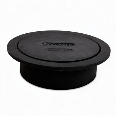 SUPPLYGIANT 8 Inch Cast Iron Sewer Cleanout Box with Lid and Ring Cover