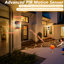 11.91" Black Dusk to Dawn & Motion Sensor Outdoor Wall Lantern