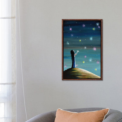 Keeping Her Dreams Alive by Moonlight Art Parlour - Painting on Canvas