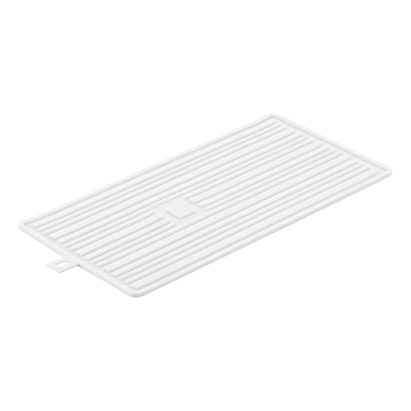 Roll-Up Silicone Drain Tray, White