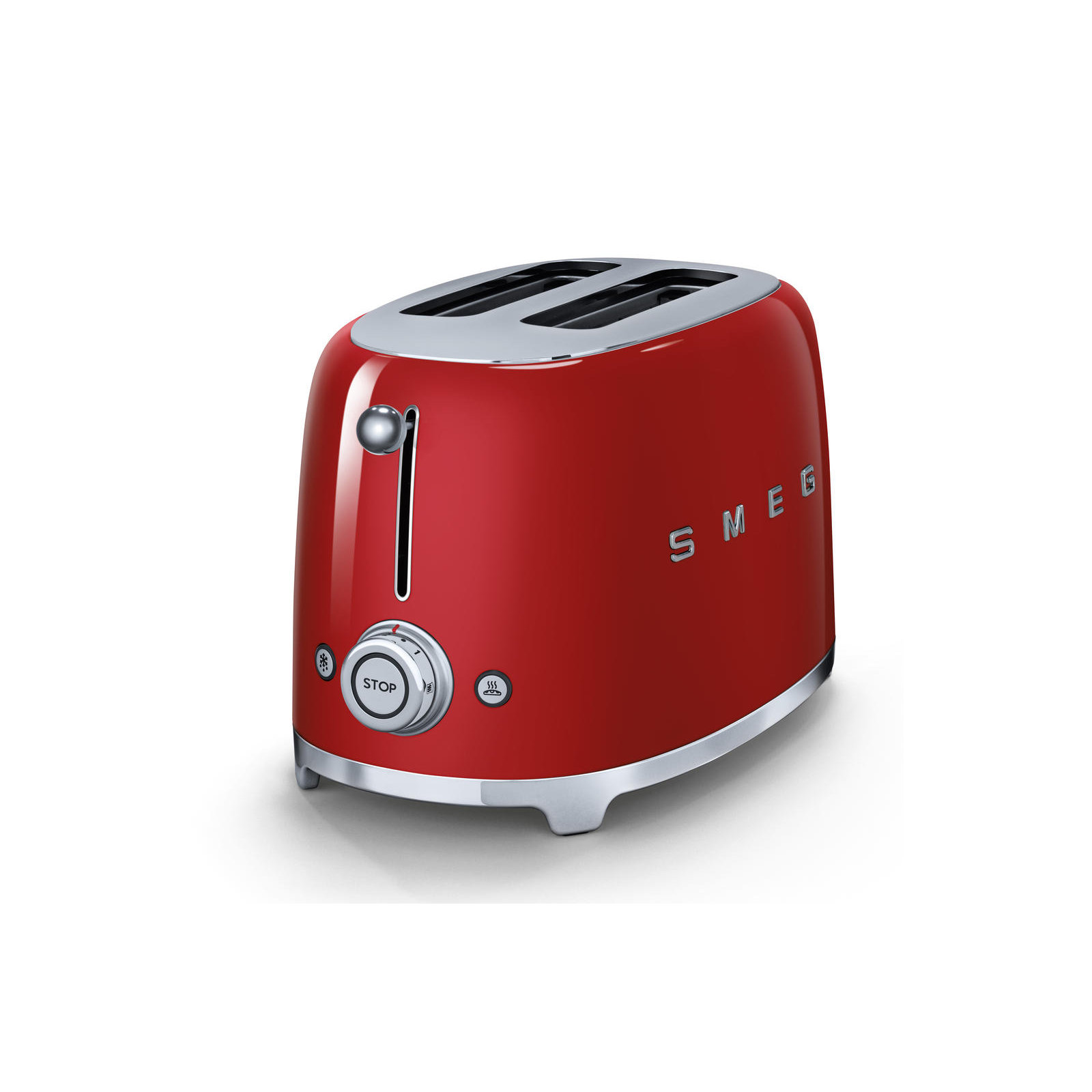 SMEG 50's Retro Style 2 Slice Toaster, Red
